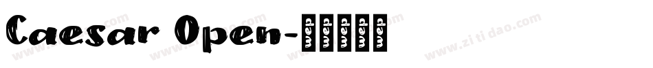 Caesar Open字体转换